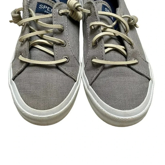 Sperry Pier Wave Gray Slip-On Sneakers Memory Foam Comfort Size 6 - Picture 5 of 14